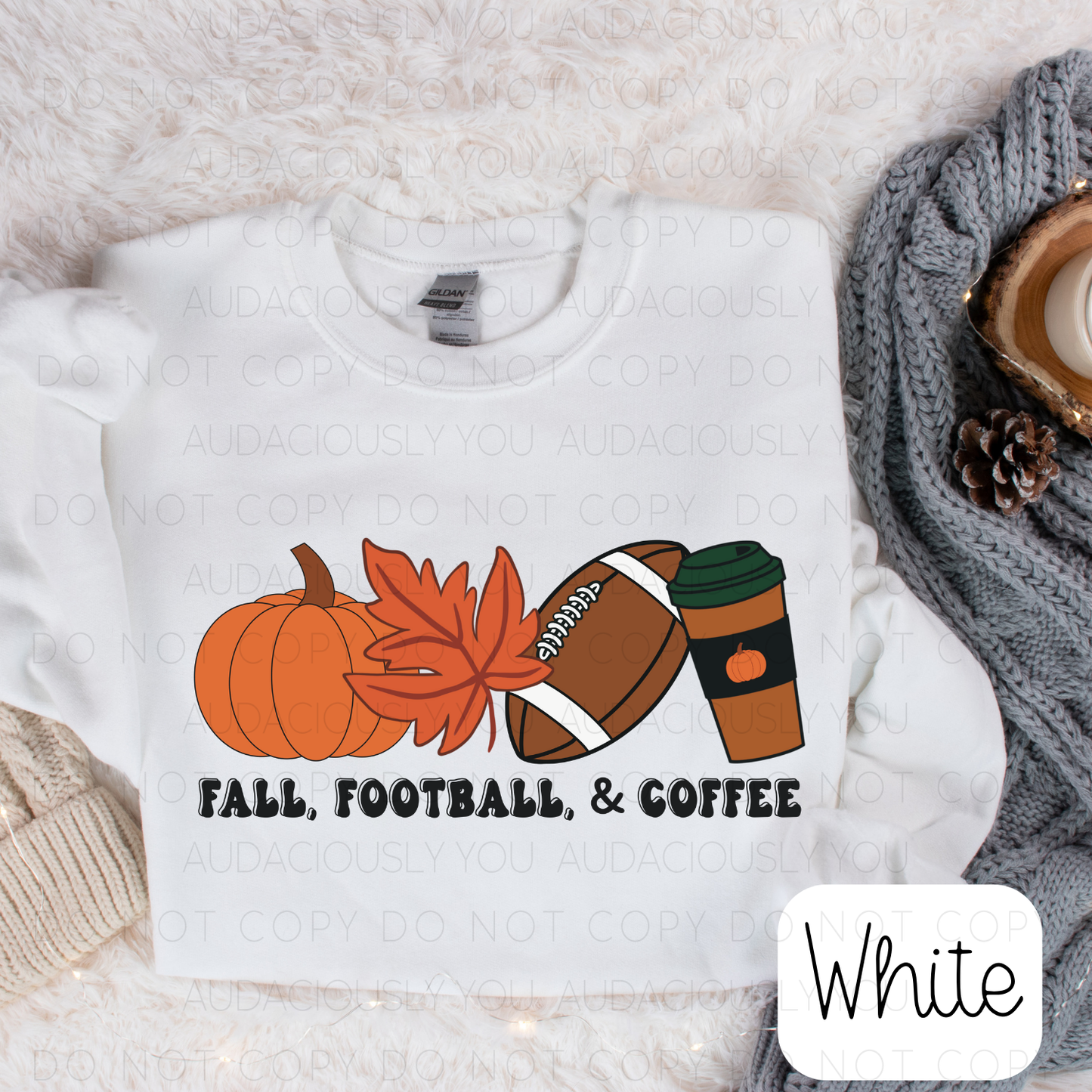 Fall, Football & Coffee Digital Download