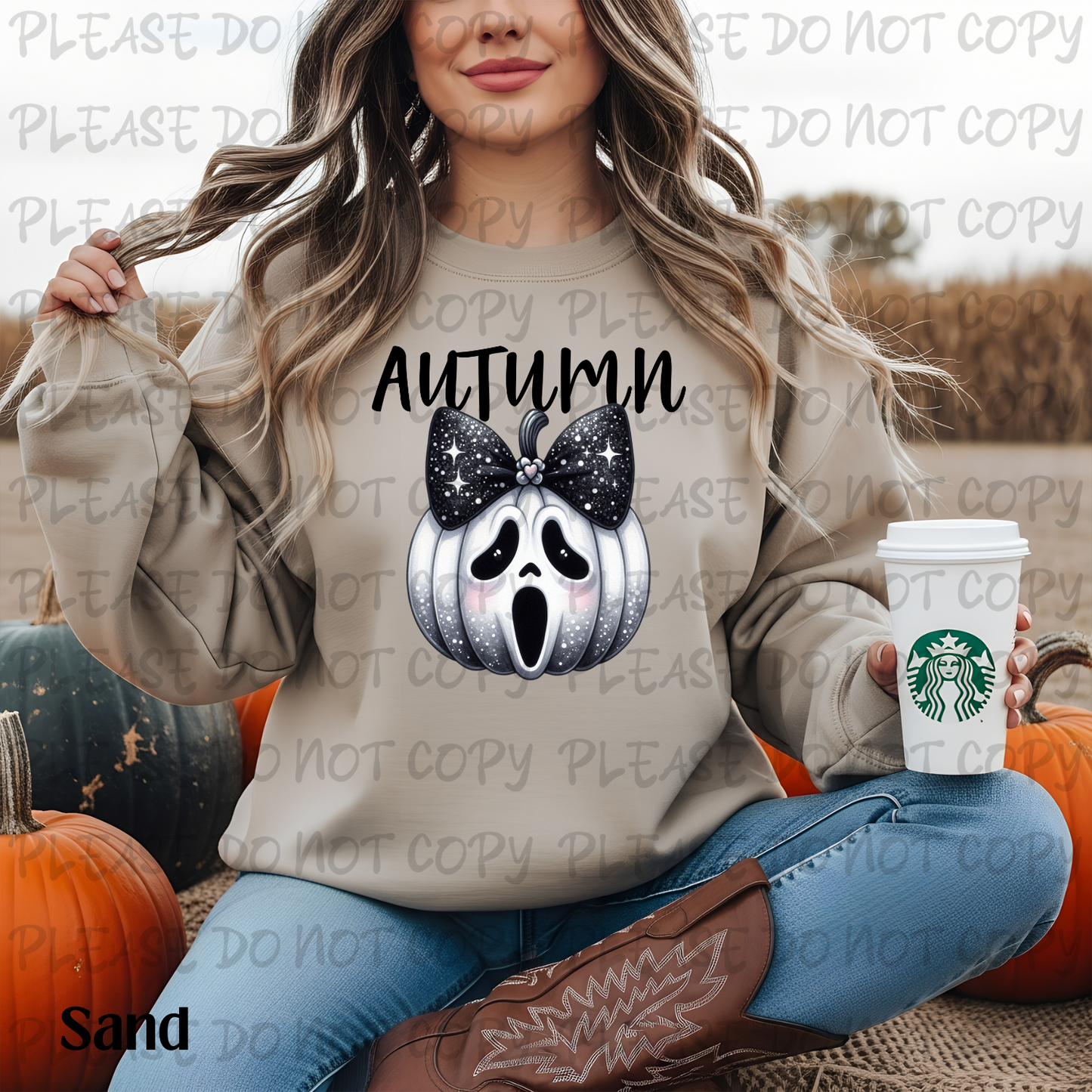 Autumn Ghost Pumpkin Digital Download