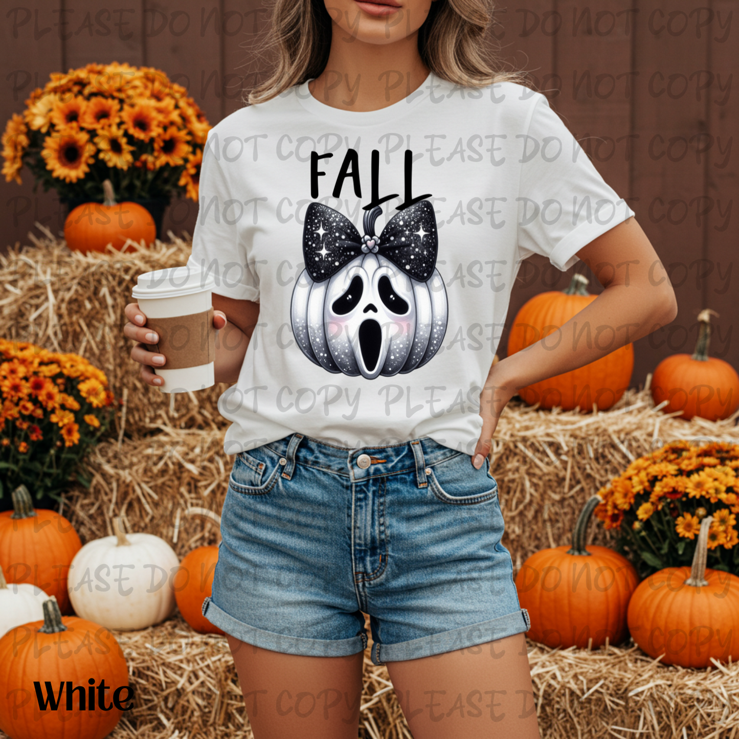 Fall Ghost Pumpkin Digital Download
