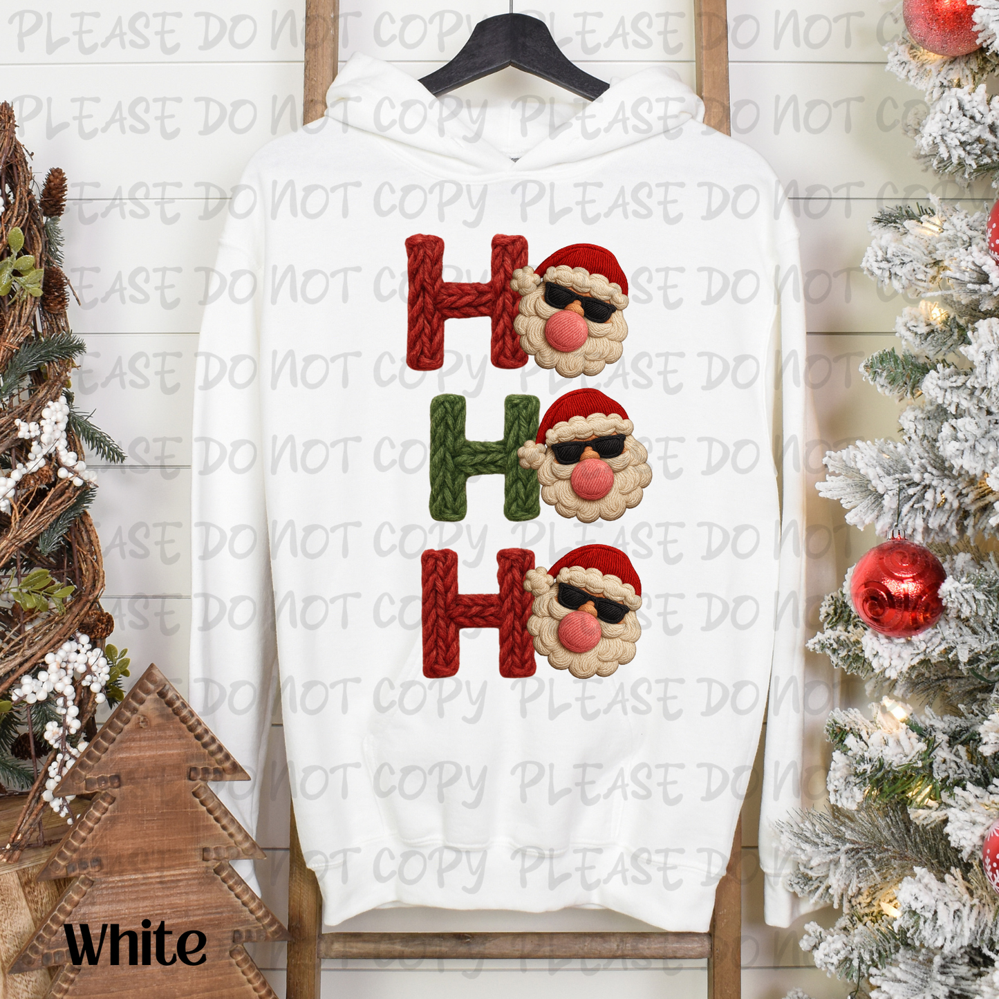 Faux Yarn Ho Ho Ho Digital Download