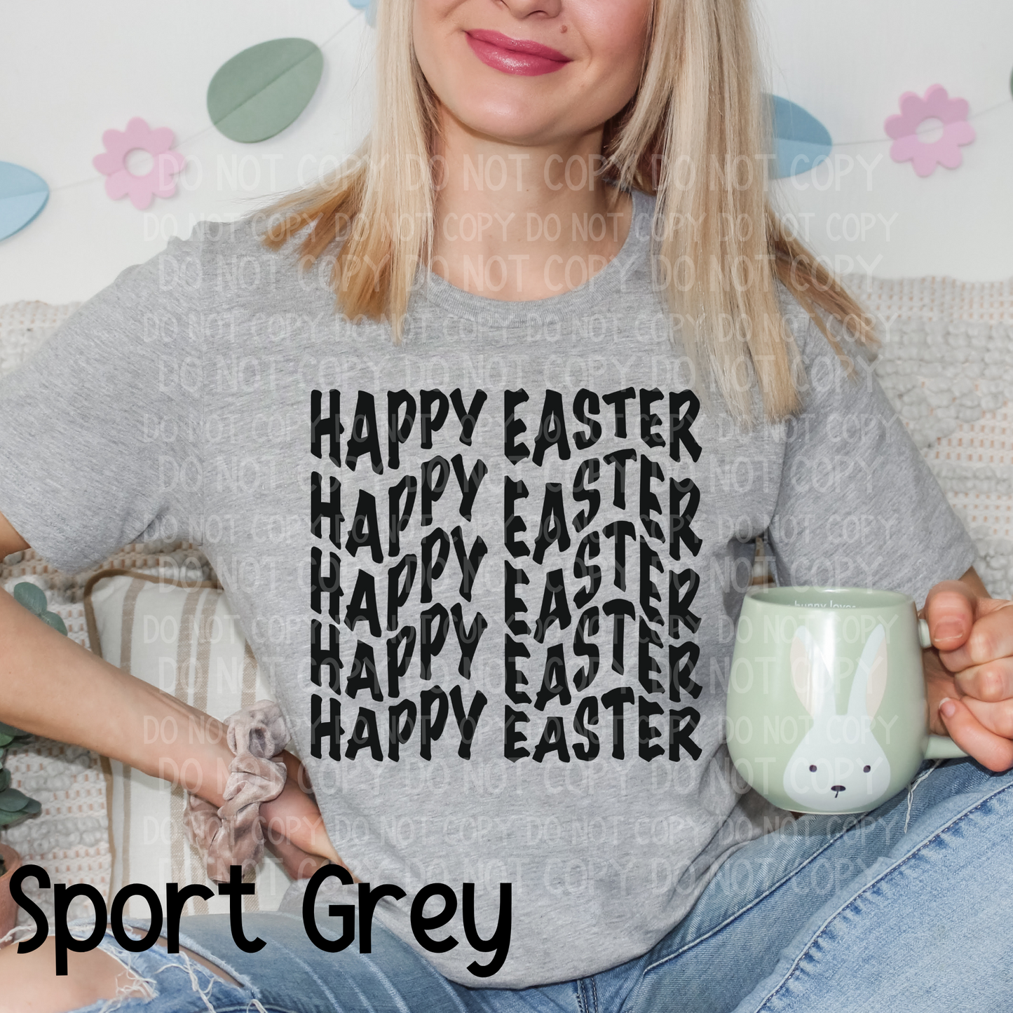 Happy Easter Wavy Digital Download