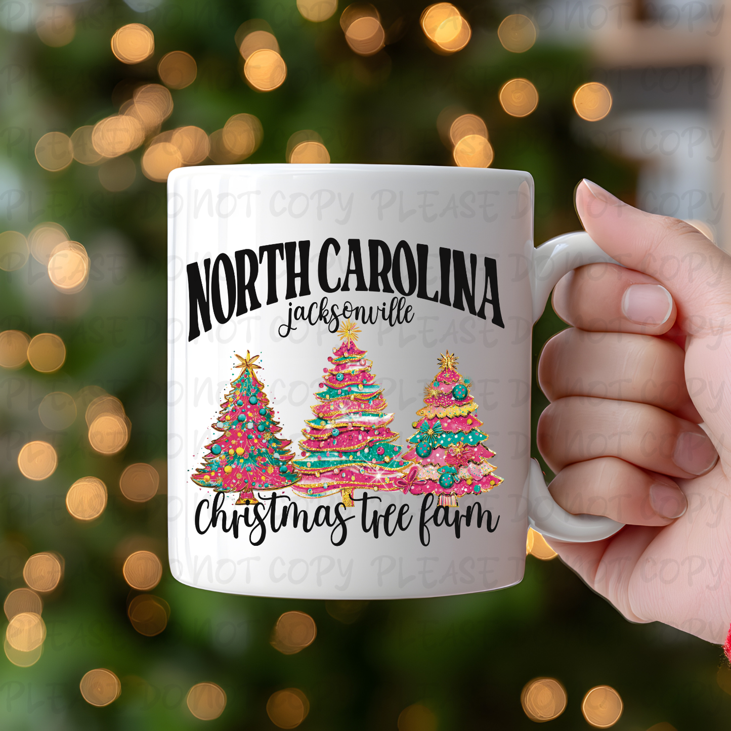 Jacksonville, North Carolina Christmas Tree Farm Mug
