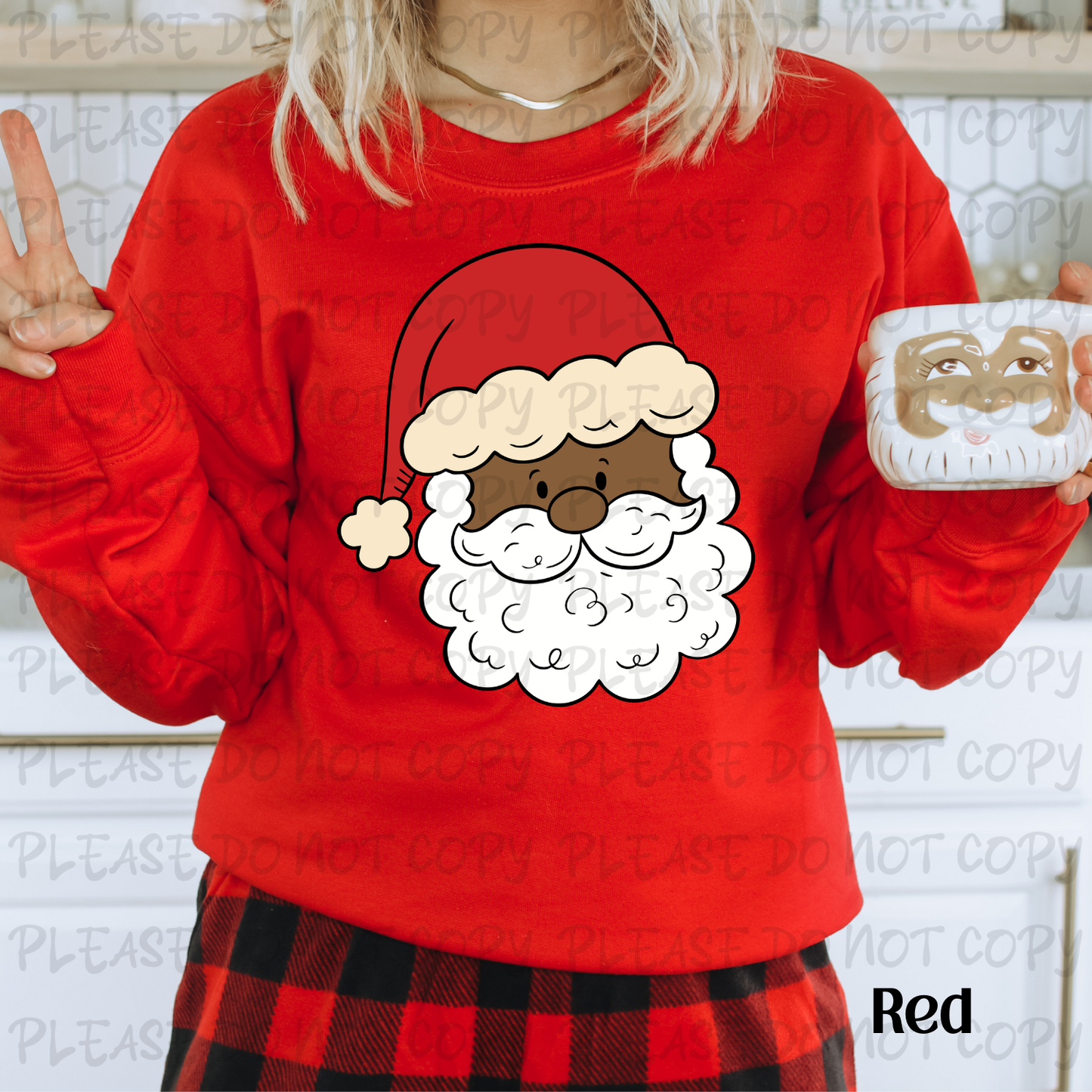 Santa Dark Complexion Digital Download