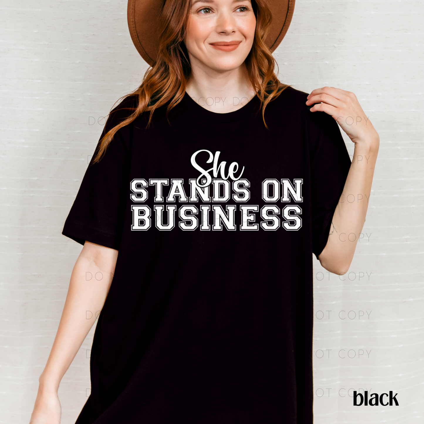 She Stands On Business (White) Digital Download