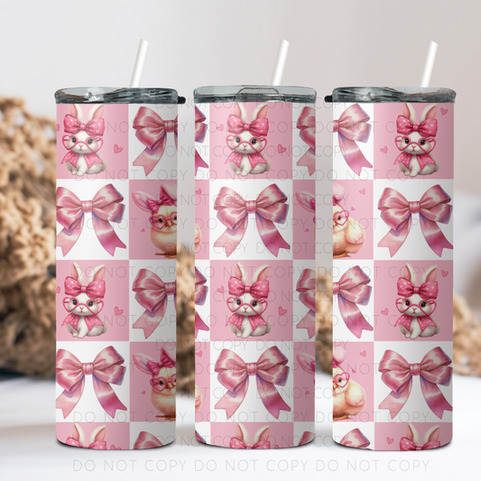 Checkered Easter 20oz Tumbler