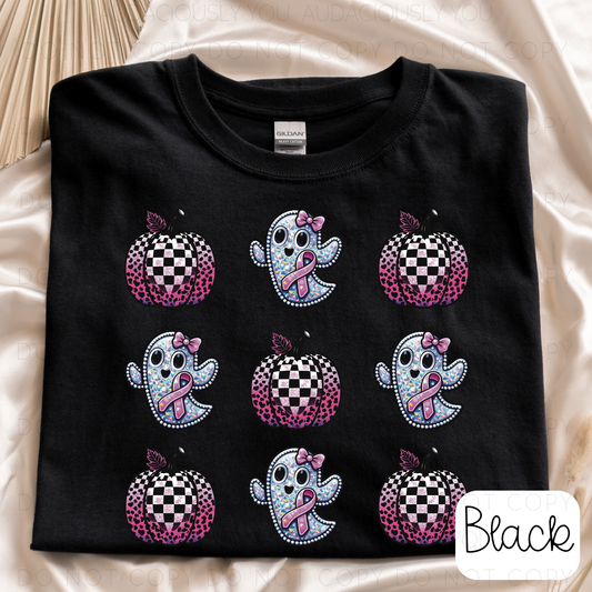 Breast Cancer Awareness Pumpkins & Ghosts Digital Download