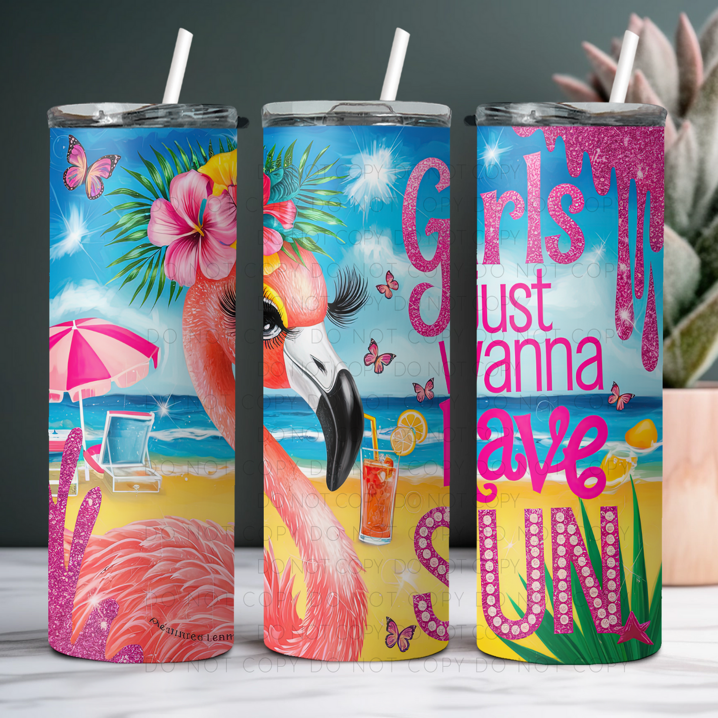 Girls Just Wanna Have Sun 20oz Tumbler