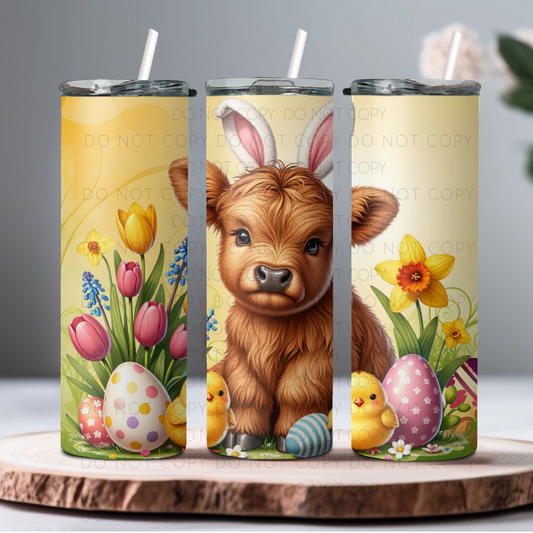 Highland Cow And Chicks 20oz Tumbler