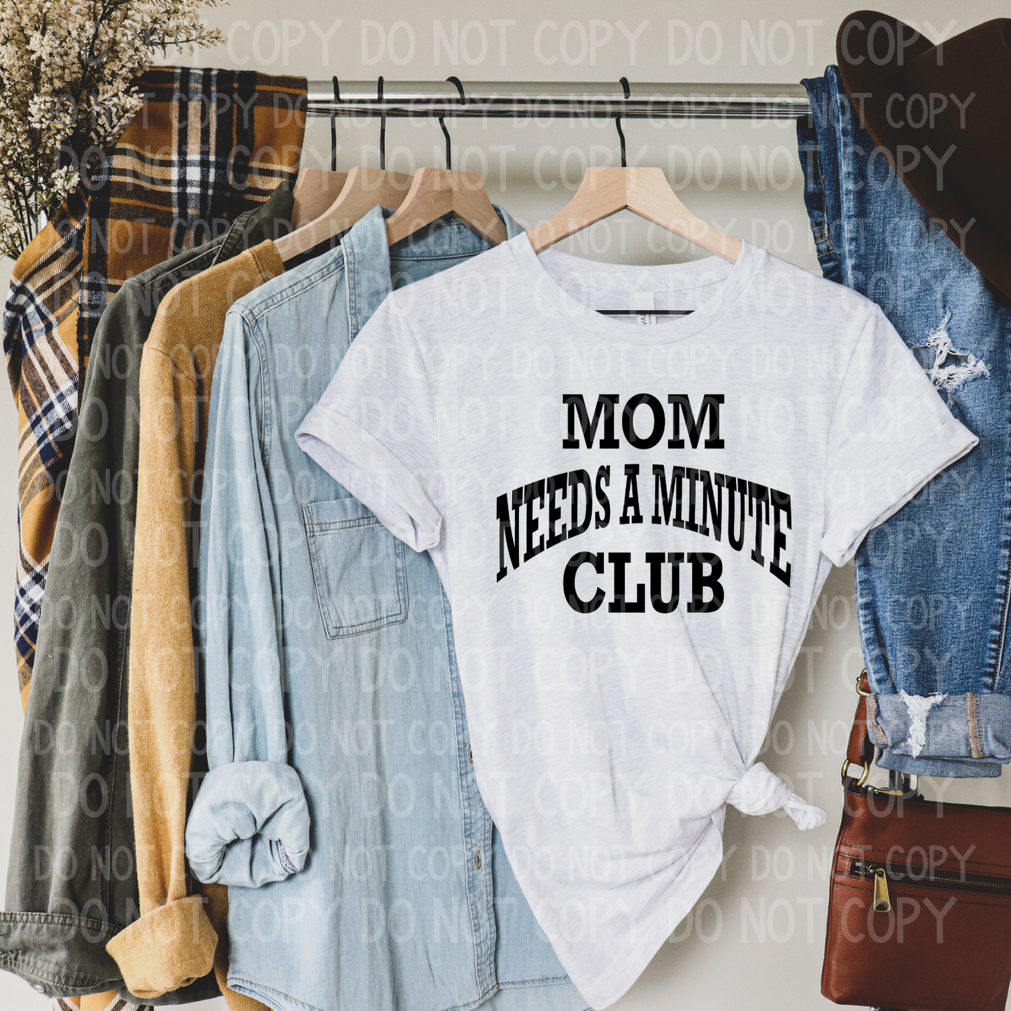Mom Needs A Minute Club (Black)