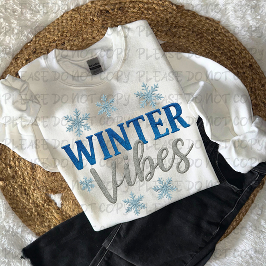 Winter Vibes Blue Digital Download
