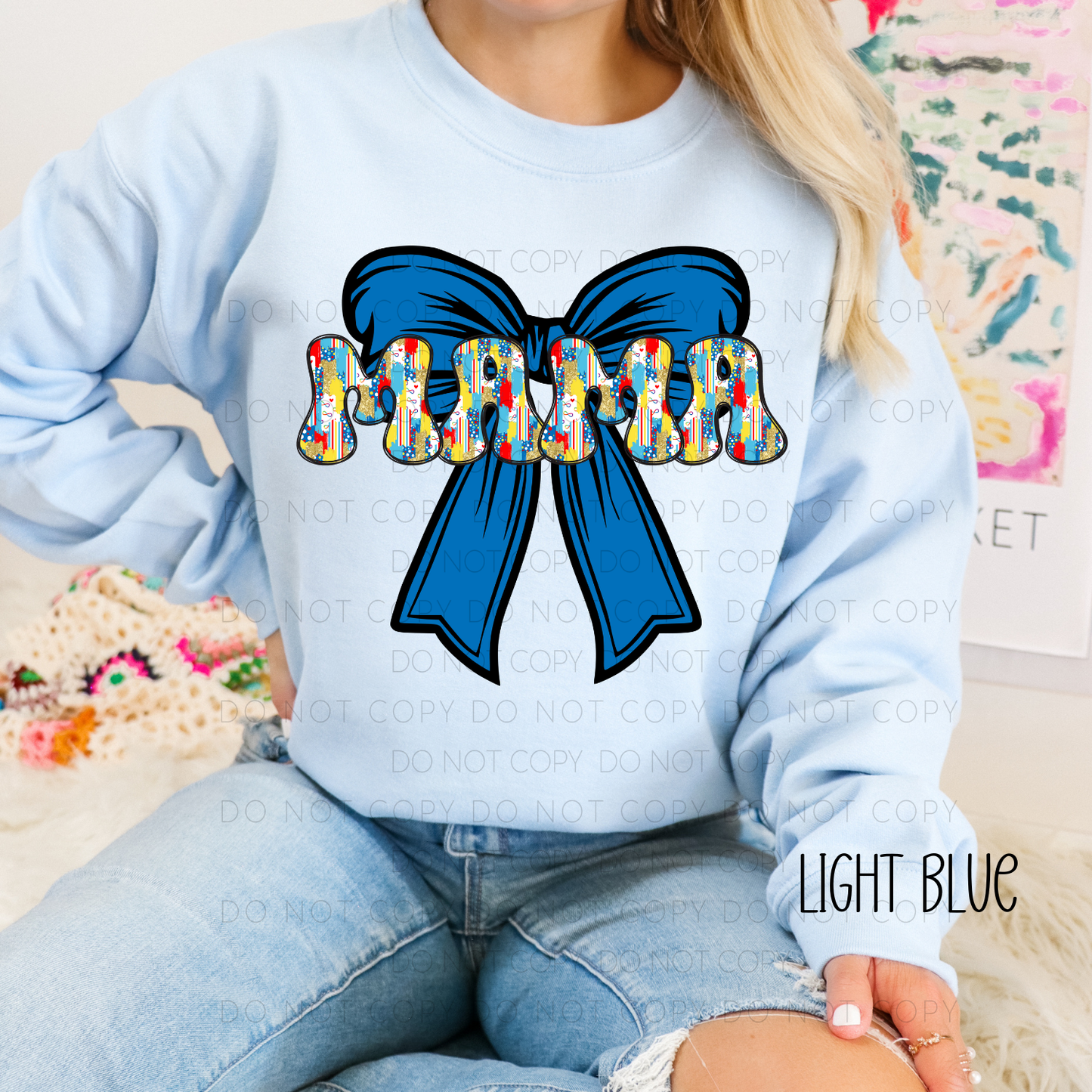 Autism Mama Bow