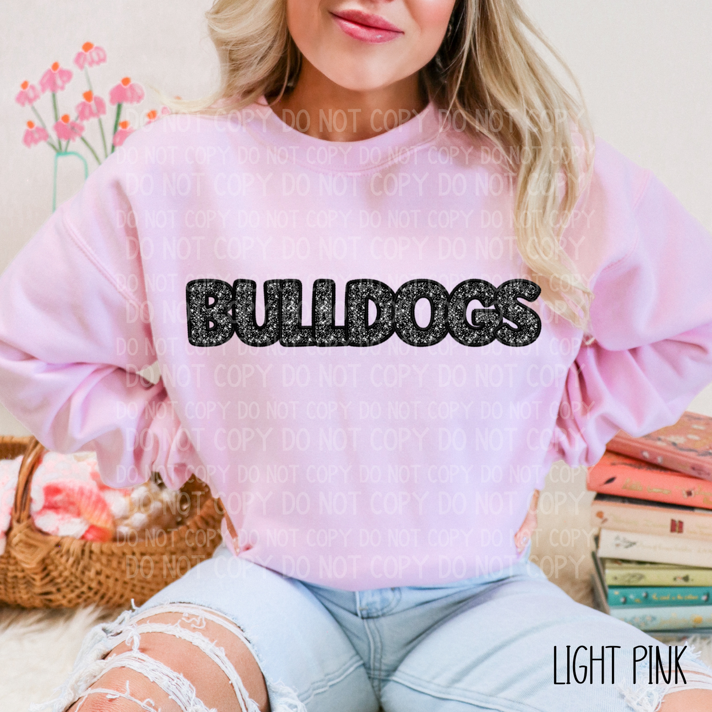 Custom Faux Sequin Mascot