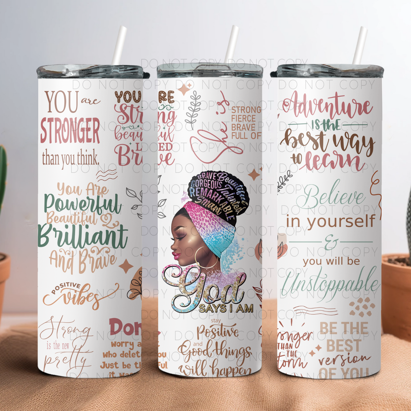 God Says I Am 20oz Tumbler