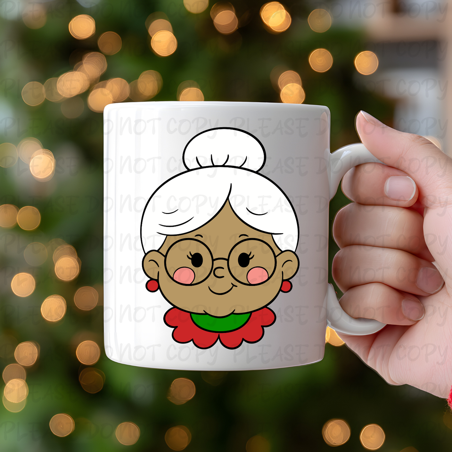 Mrs. Claus Light Complexion Mug