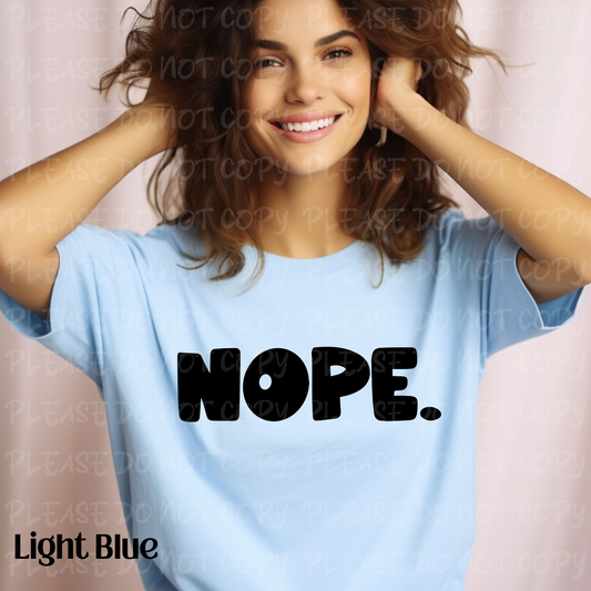 Nope-Black Digital Downloads