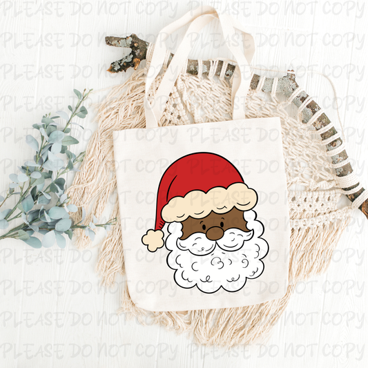 Santa Dark Complexion Tote