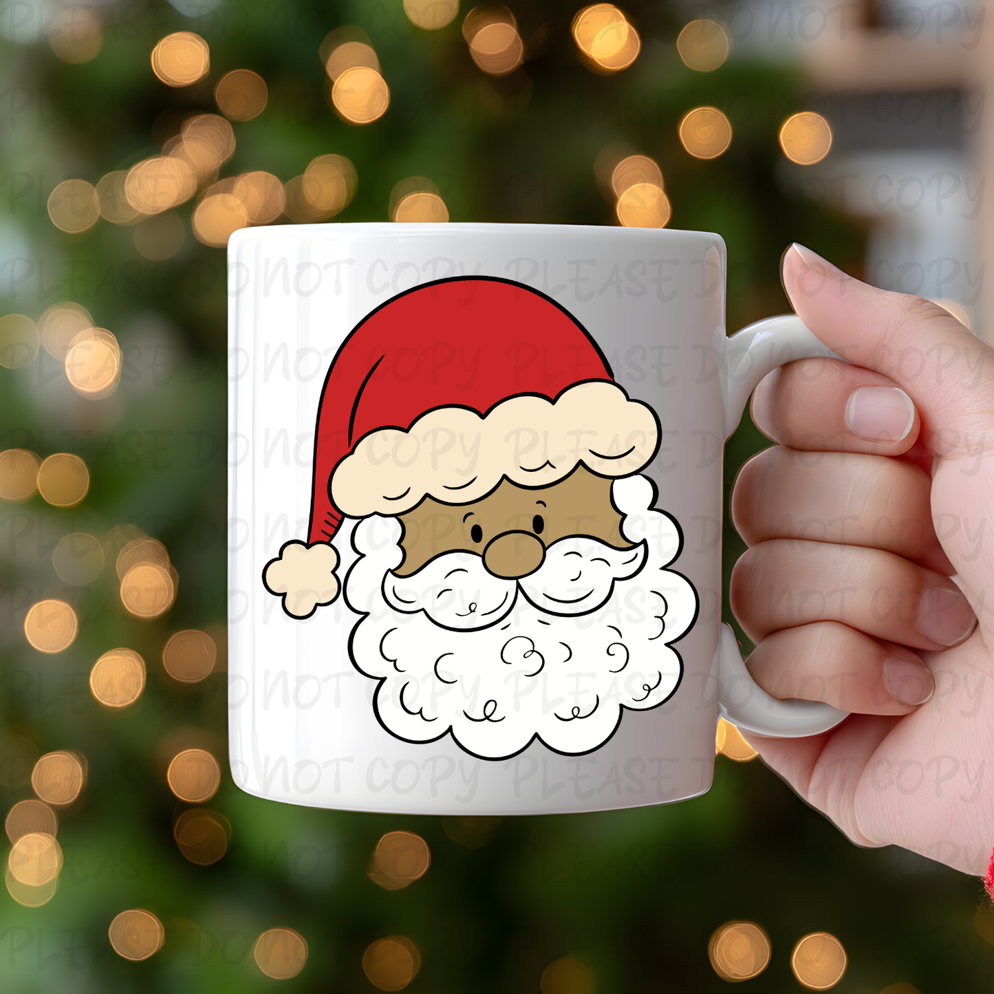 Santa Light Complexion Mug