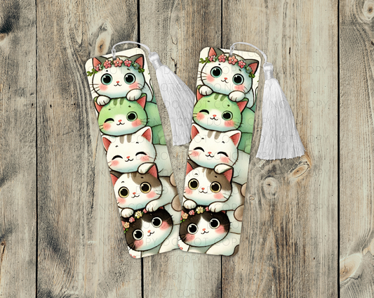 Stacked Cats Bookmark