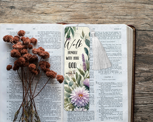 Walk Humbly With Your God Bookmark
